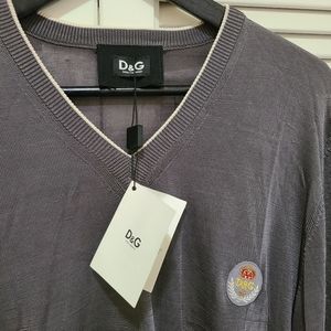 D&G silk sweater with embroidered batch